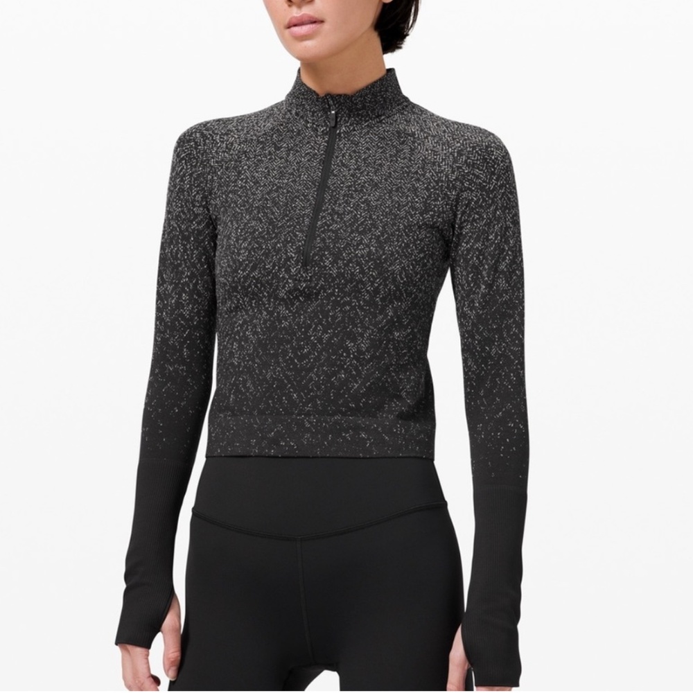 Lululemon Rest Less Cropped 1/2 Zip in Size 2